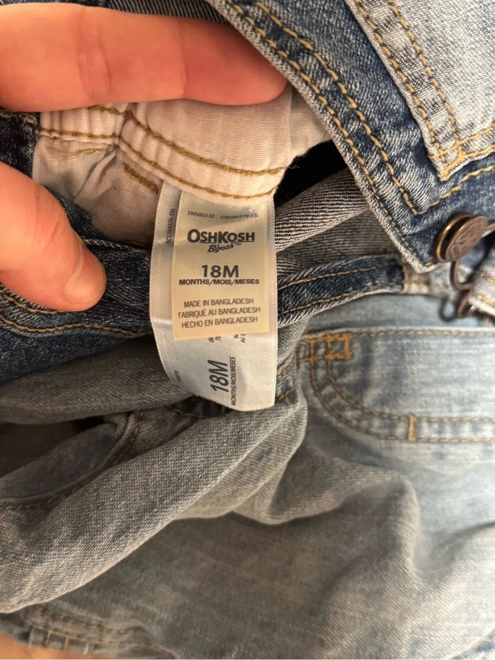 OshKosh B'gosh Light Blue Denim Overalls